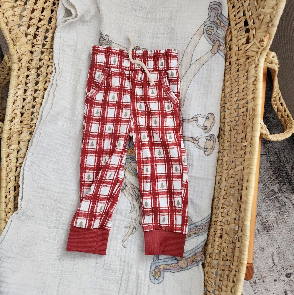 Little Joy Co Christmas Plaid Joggers